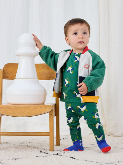 Bobo Choses - Sweater Vest Baby Tic Tac Toe Color Block Red