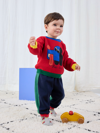 Bobo Choses - Jogging Broek Baby Bobo Choses Color Block Red