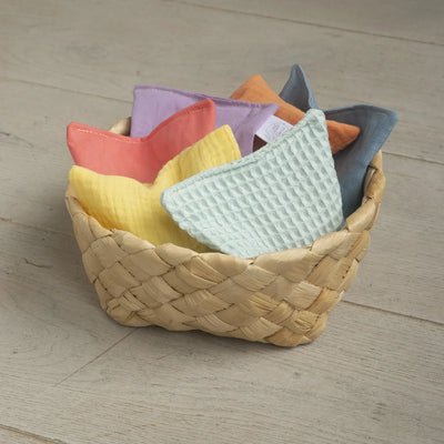 Little Botanic Label - Sensorische Pittenzakjes Pastel + Confetti | 7 Stuks