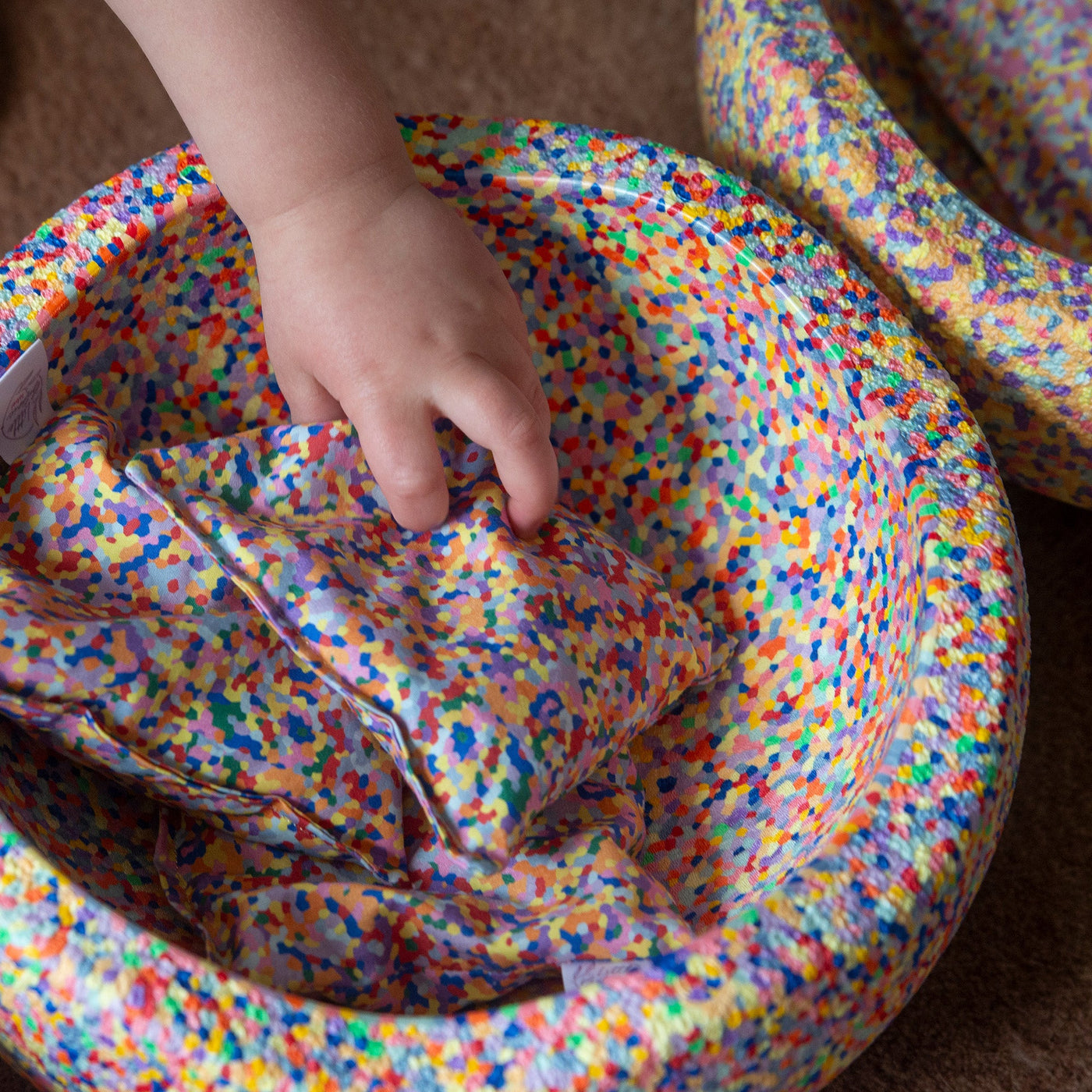 Little Botanic Label - Sensorische Pittenzakjes Regenboog + Super Confetti | 7 Stuks