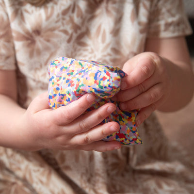 Little Botanic Label - Sensorische Pittenzakjes Regenboog + Super Confetti | 7 Stuks