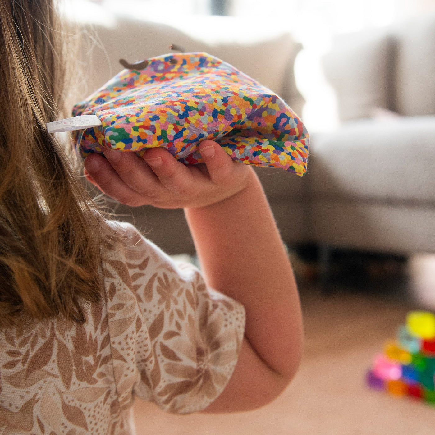 Little Botanic Label - Sensorische Pittenzakjes Regenboog + Confetti | 7 Stuks