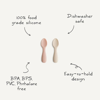 Mushie - Lepels Baby | Natural/Shifting sand