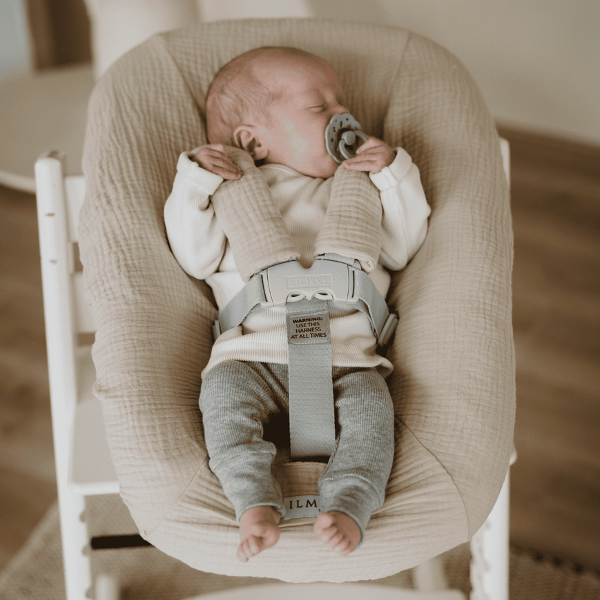 Ilmaha - Hoes Newborn Set Tripp Trapp Hydrofiel | Champagne