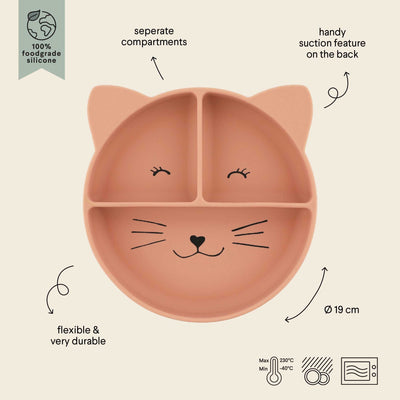 Silicone Verdeelbord Mrs. Cat