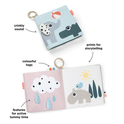 Done By Deer - Tummy Time Soft Book | Deer Friends Colour Mix