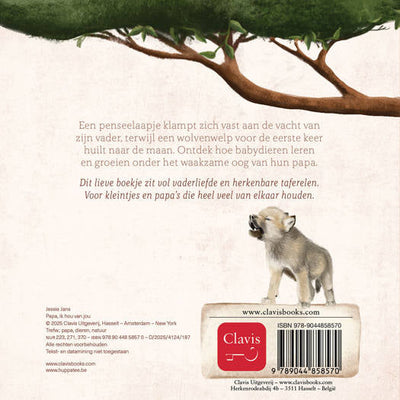 Clavis – Boek Papa, Ik Hou Van Jou | Babydierenboek
