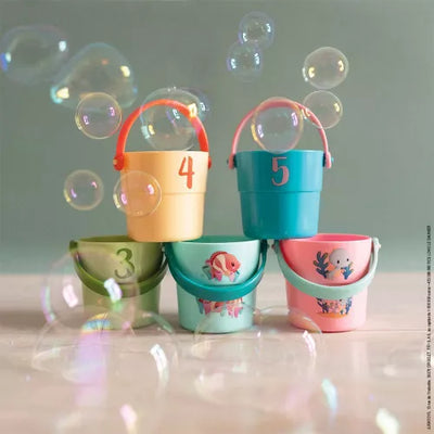 Janod - Badspeeltje Emmers My Baby Animals (5 stuks) | Educatief Badplezier vanaf 10 maanden