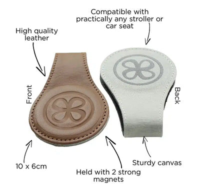 Cloby - Magnetische Clips voor Tetradoek | Brown