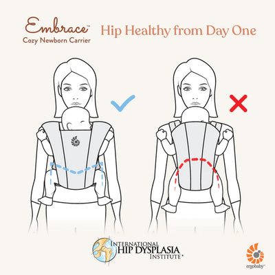 Ergobaby - Draagzak Embrace Soft Air Mesh | Washed Black