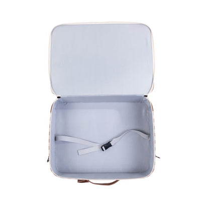 Childhome - Kids Mini Traveller Koffer | Stripes Nude / Terracotta