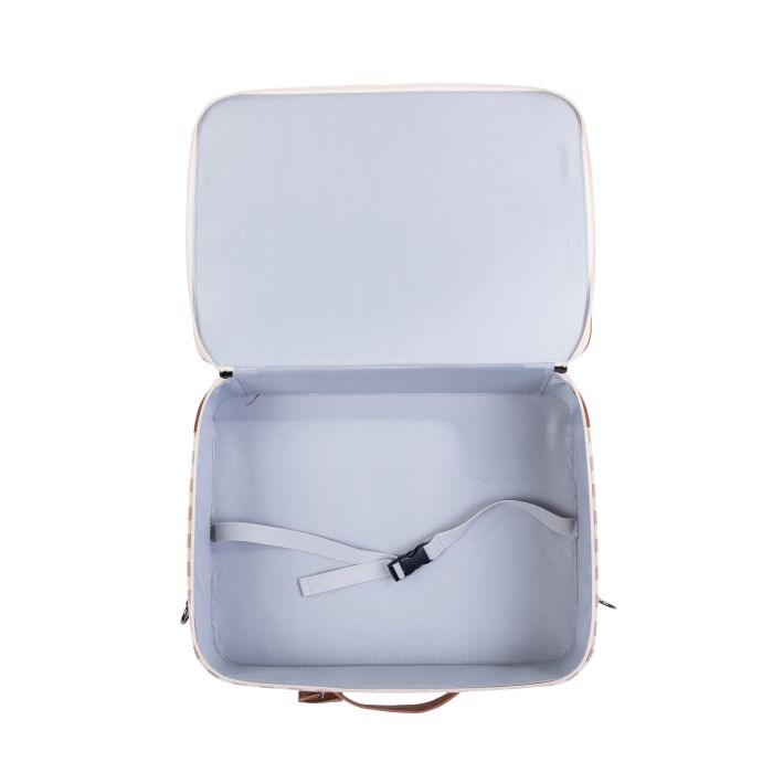 Childhome - Kids Mini Traveller Koffer | Stripes Nude / Terracotta