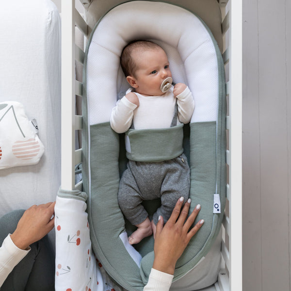 Doomoo - Baby Nest Cocoon Tetra Jersey Green | Veilig en Knus