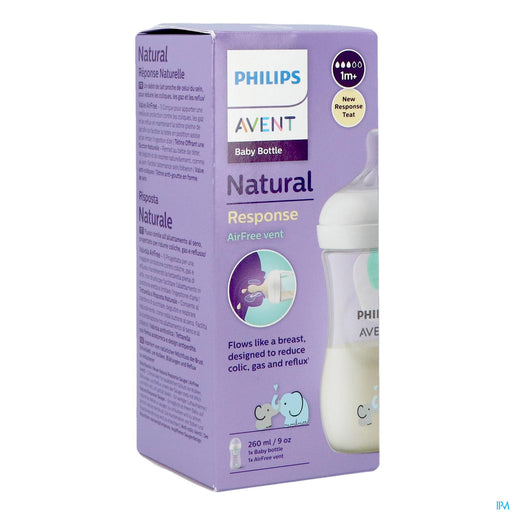 Avent - Zuigfles Natural Response AirFree 260ml | Antikoliek & AirFree-ventiel