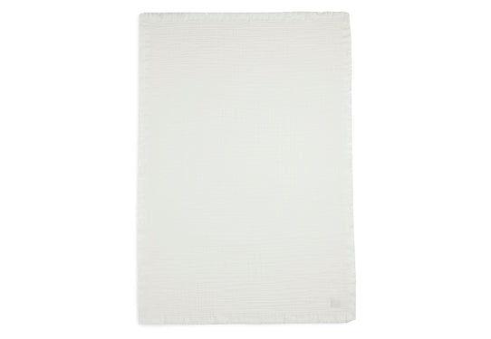 Jollein - Deken Wieg 75 x 100 cm Fringe Ivory | Zacht en Ademend