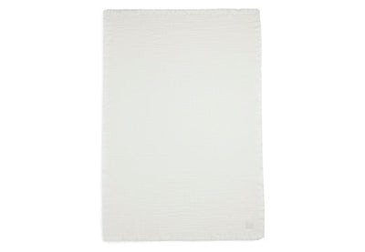 Jollein - Deken Wieg 75 x 100 cm Fringe Ivory | Zacht en Ademend