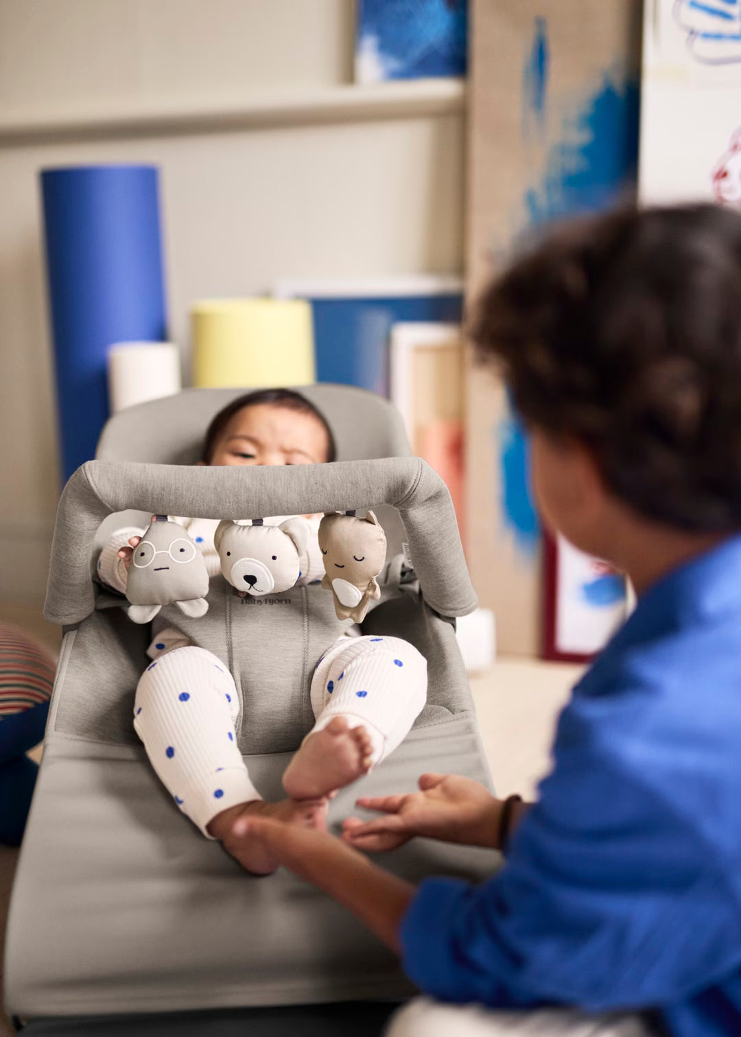 BabyBjörn - Relax Bliss 3D Jersey | Zand Grijs