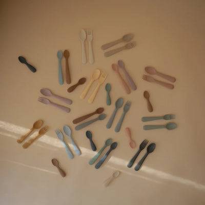 Mushie - Lepels Baby | Natural/Shifting sand