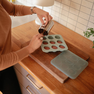 Mushie - Diepvriesbakje Freezer Tray | Cambridge Blue