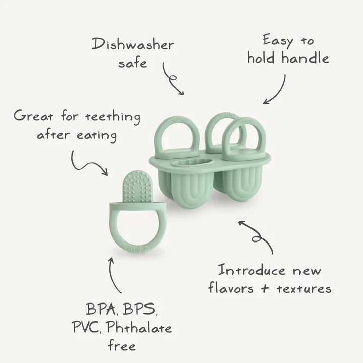 Mushie – Ijsvorm Ice Pop Tray | Cambridge Blue