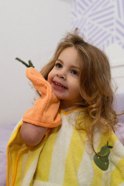 The Cotton Cloud - Washandje Lemon Mandarine (2-pack) | Biologisch Katoen