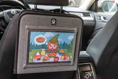 Dooky - Tray Achterbank Auto Black | Met Tablethouder | Opvouwbaar Ontwerp
