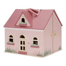 Little Dutch - Draagbaar Poppenhuis | Hout, Roze