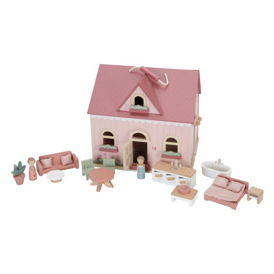 Little Dutch - Draagbaar Poppenhuis | Hout, Roze