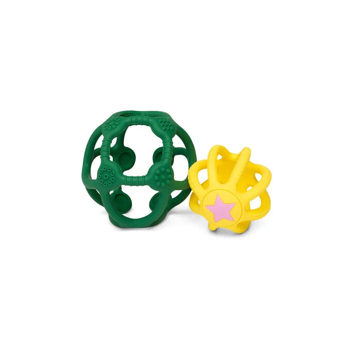 Little L - Sensorische Ballen Set van 2 | Groen Geel