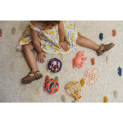 Little L - Sensorische Ballen Set van 2 | Oranje Blauw