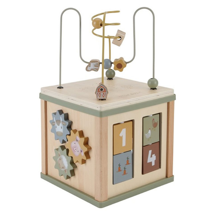 Little Dutch - Houten Activiteitenkubus | Little Farm