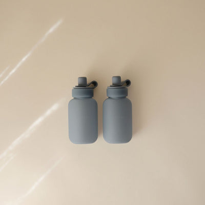 Mushie - Silicone Knijpzakje / Drinkfles Puree Pouch | Cambridge Blue