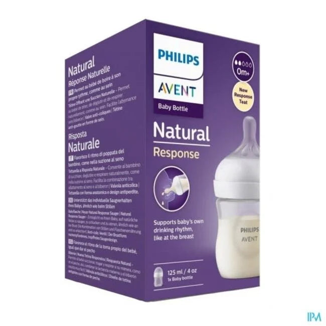 Avent Zuigfles Natural Response 125ml | Ergonomisch & Natuurlijke Zuigreflex