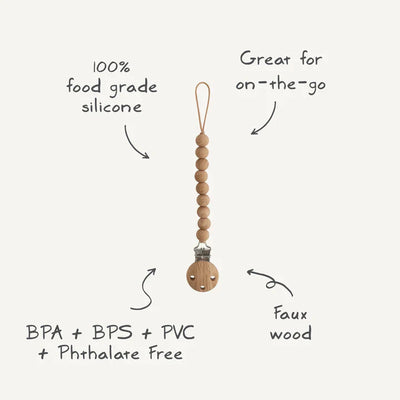 Mushie – Fopspeenketting Hera Soft | Lilac