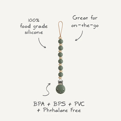 Mushie - Fopspeenketting Luna | Thyme