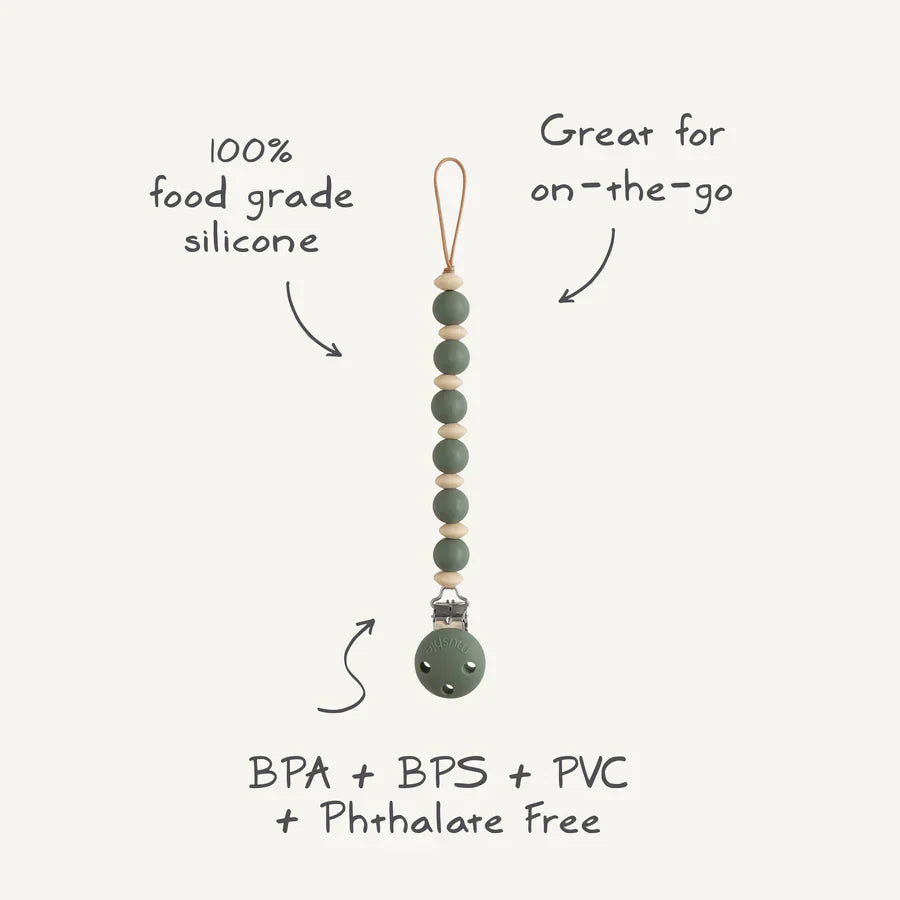 Mushie - Fopspeenketting Luna | Thyme