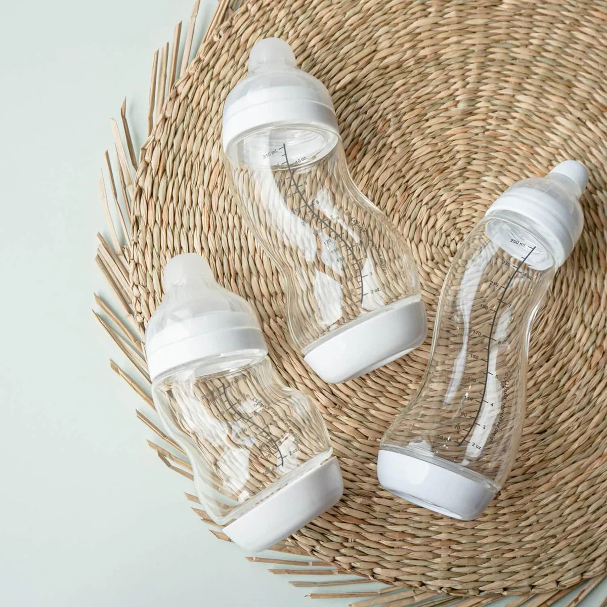 Difrax - Zuigfles S-Fles Wide Glas 310ml | Wit