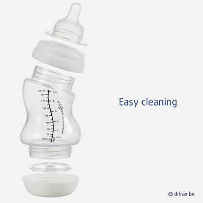 Difrax - Zuigfles S-Fles Wide Glas 310ml | Wit