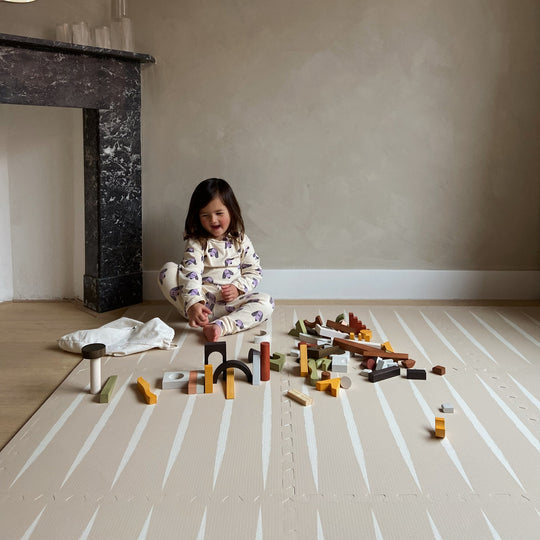 Eeveve - Puzzel Speeltapijt Lucio Desert Sand | Veilig & Stijlvol | 180 x 120 cm