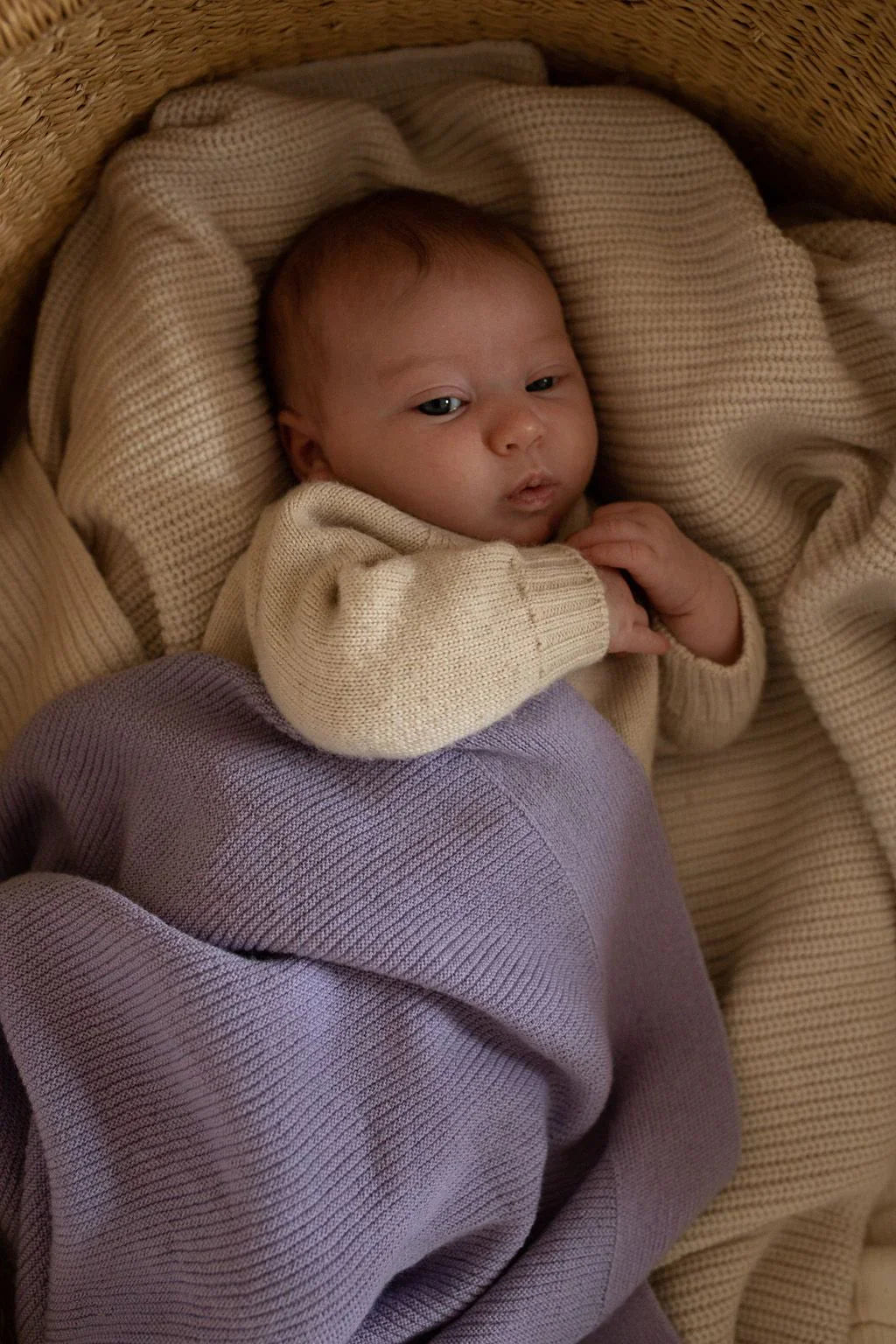 Hvid - Deken 70 x 95 cm Gust | Lilac