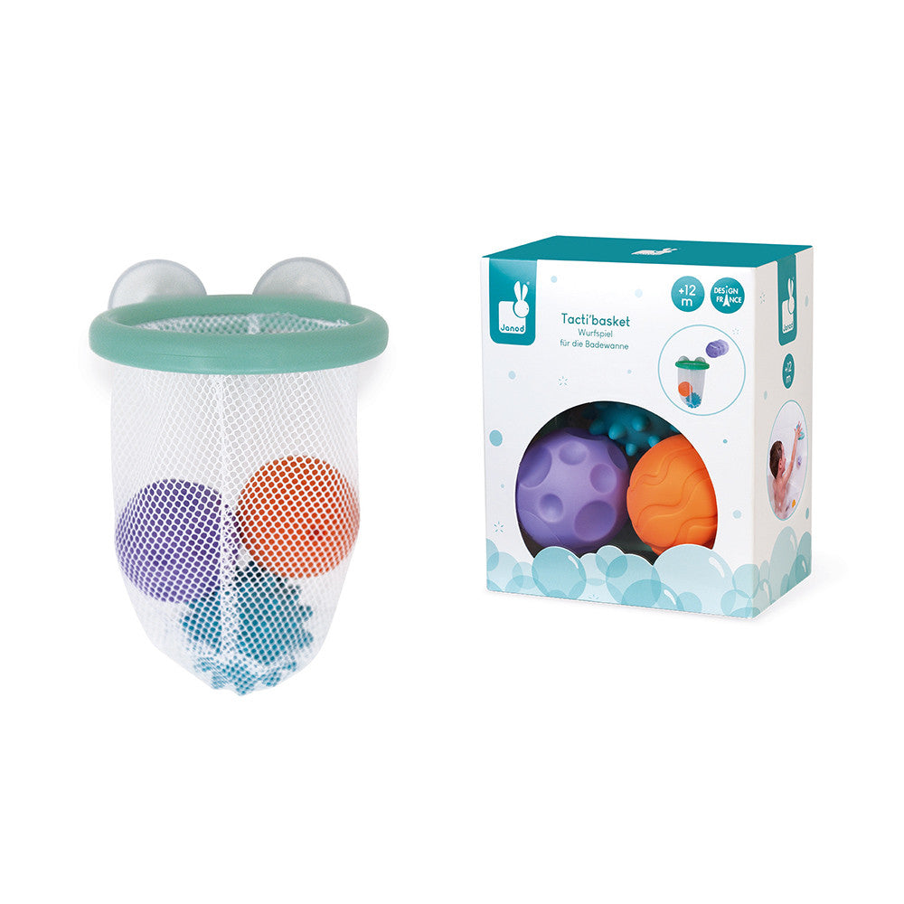 Janod - Badspel Tacti'Basket | Sensorische Ballen