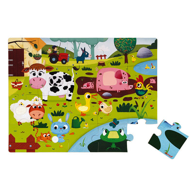 Janod - Puzzel Farm Animals (20 stuks) | Boerderij Thema