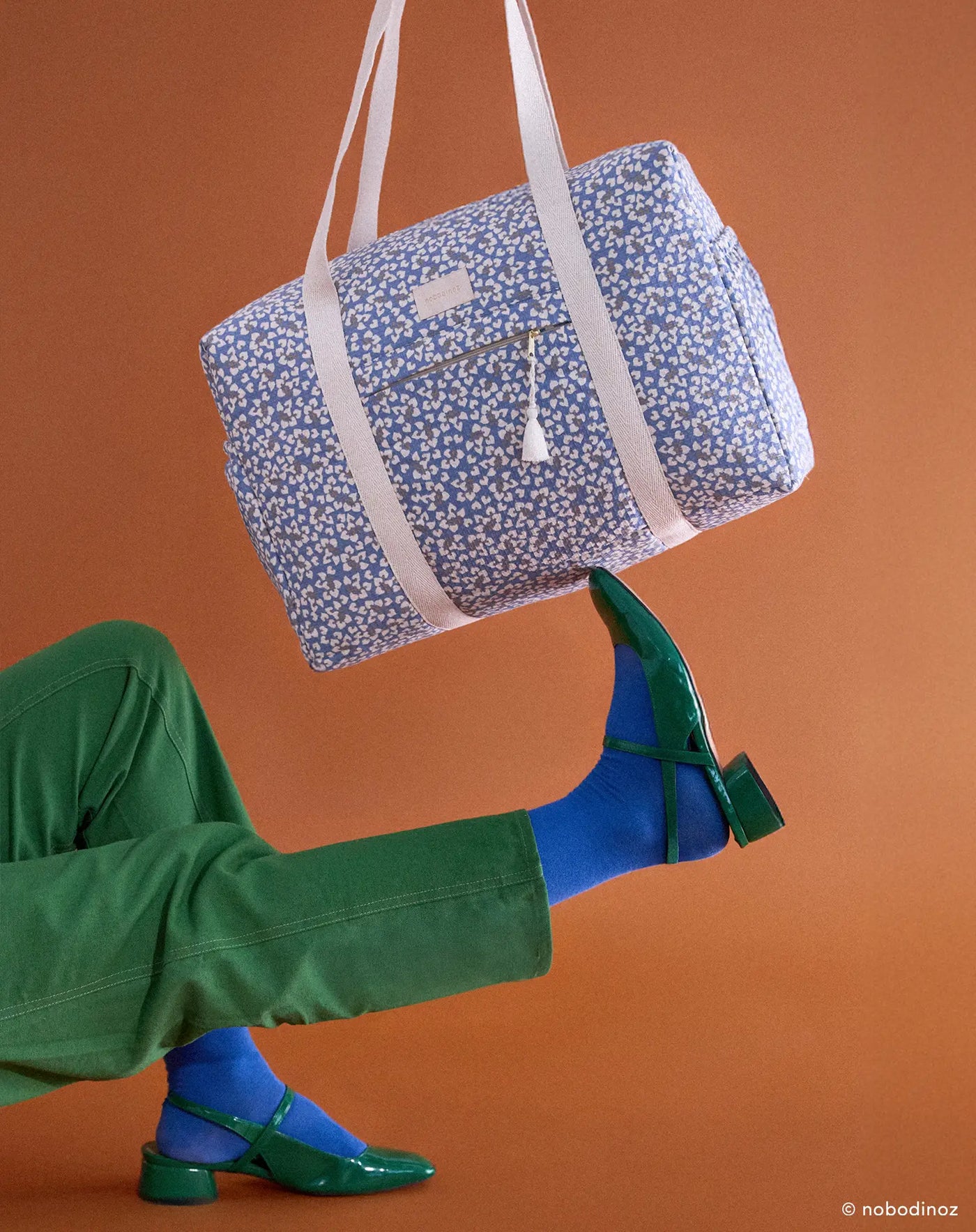 Nobodinoz - Verzorgingstas Opera Waterproof | Blue Yumiko