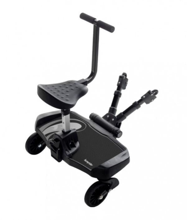 Meerijdplank + Zitje Plus Black