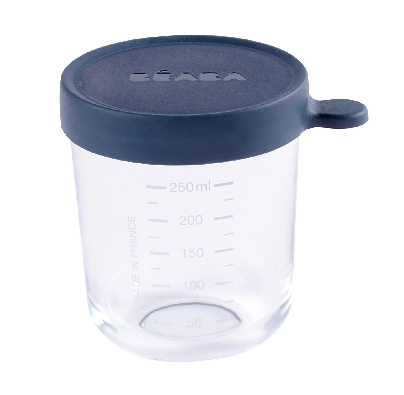 Glazen Bewaarpotje Superior Portion 250ml Donkerblauw