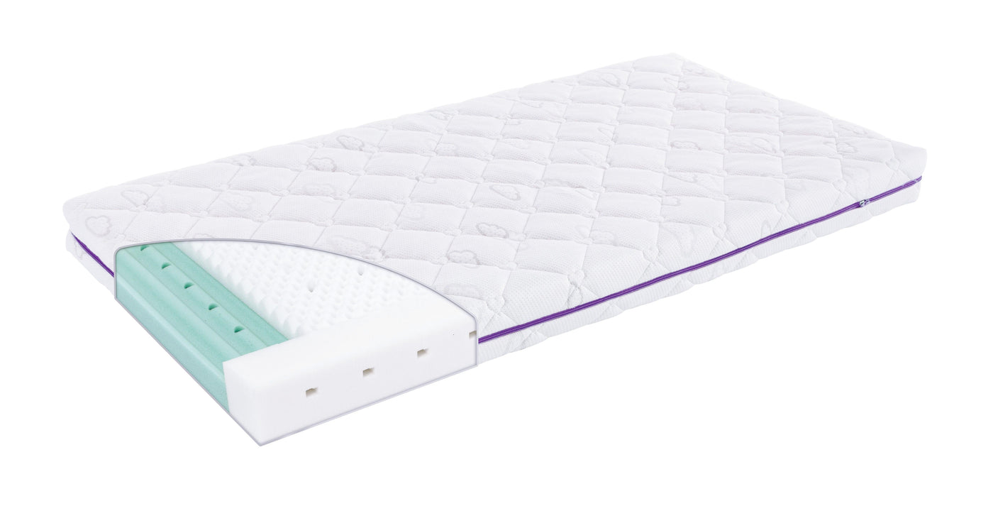 Matras Baby Bed 60 x 120 cm Silver Sky