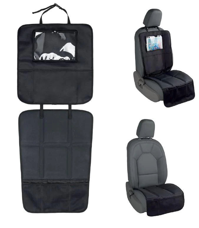 Autostoelbeschermer 3-in-1 Zwart