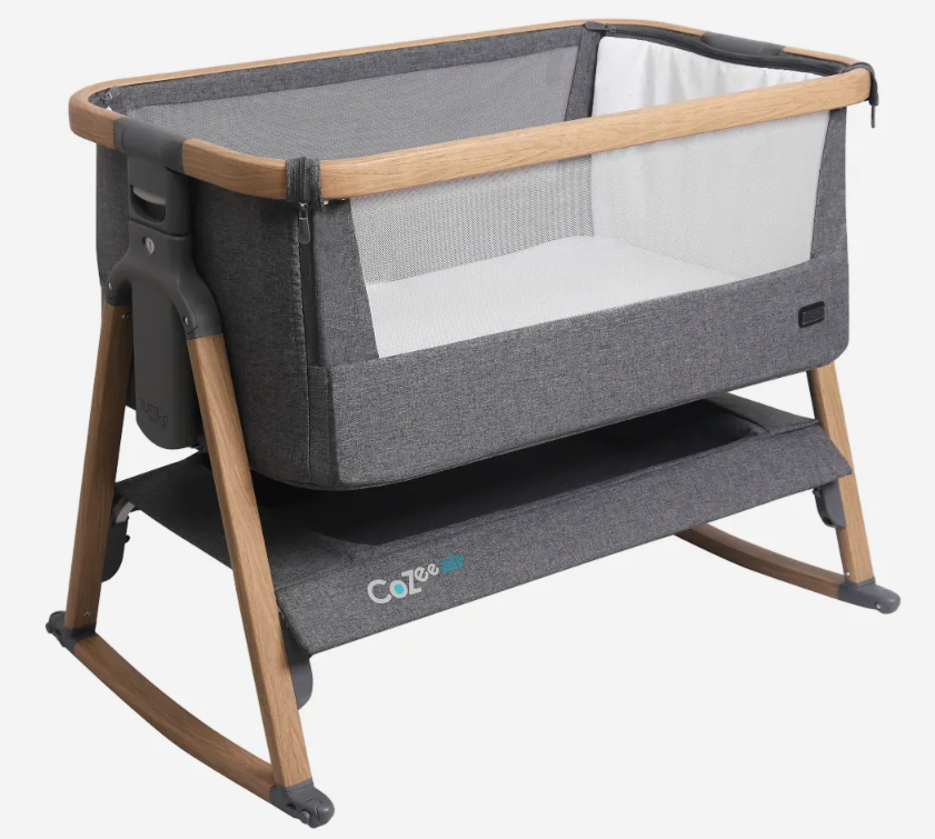 CoZee Bedside Crib Air Oak / Charcoal